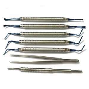 Kit chirurgical orthopédique réutilisable pour implants dentaires, avec instruments Vista pour greffe d'os en forme de champignon, rehaussement de sinus et tunnelisation, certifié CE - Product Image 2