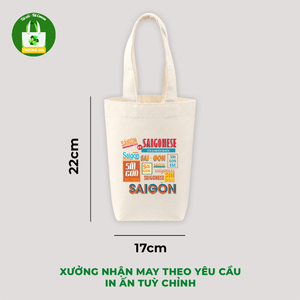 กระเป๋าผ้าแคนวาส Truong Gia ขนาด 22x17 ซม. ลายการ์ตูน สำหรับใช้เป็นของแจก - Product Image 4