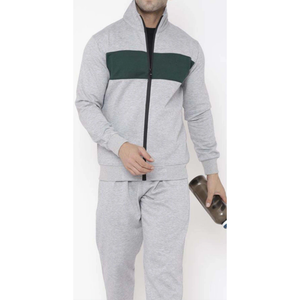Ropa de hombre 2025 logotipo personalizado de alta calidad conjuntos de pantalones de chándal y Sudadera con capucha de 2 piezas diseño de moda hombres Zip Up Jogging Suit Set - Product Image 1