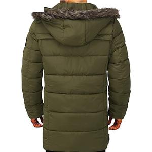 Parka d'hiver réversible pour hommes, manteaux d'extérieur imperméables avec long épaississement, veste grande taille Vêtements Canada - Product Image 4