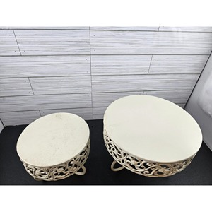 Support à gâteau en bois et résine support à dessert décoratif élégant pour fête d'anniversaire de mariage et utilisation de cuisine à domicile moderne d'Inde - Product Image 4