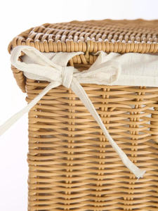 Handmade Vietnam Rattan <b>Laundry</b> Cabinet OEM ODM Natural Woven <b>Seagrass</b> Storage Hamper Decorative Rustic Home Decor Organizer - Product Image 2