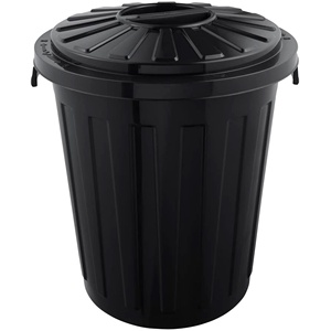 Set di 3 contenitori multiuso con coperchi bloccabili in plastica resistente, da 7/23/50 litri, colore grafite - Product Image 2