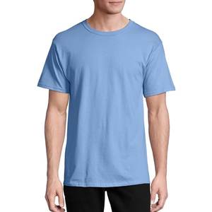 Camiseta de algodón 100% para hombre, camisetas finas de verano suaves informales para Fitness, ropa de casa para hombre, camiseta sólida de manga corta con cuello redondo para hombre - Product Image 6