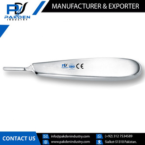 100% poignée de Scalpel en acier inoxydable de haute qualité couleur unie Source d'alimentation manuelle prix raisonnable poignée de Scalpel à vendre - Product Image 2