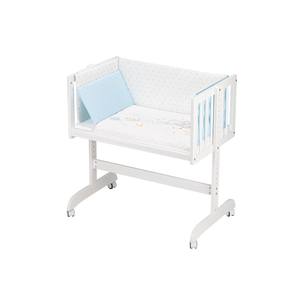 เปลนอนเด็กแบบ CO-SLEEPING รุ่นทันสมัย สีไวท์บีช ชุดเครื่องนอนและที่นอน ELEFANTE-AZUL สำหรับเด็กทารกและเด็กเล็ก - Product Image 1