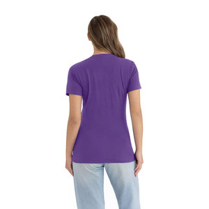 T-shirt en coton violet NL, nouvelle arrivée, léger, doux, décontracté, jersey premium, manches courtes, col rond, pour homme et femme - Product Image 5