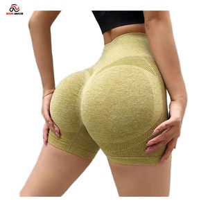 Leggings sans couture taille haute grande taille Smiley miel hanches femmes taille haute séchage rapide sans couture serré sport Yoga Shorts - Product Image 1