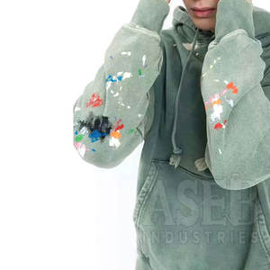 Sweats à capuche grande taille pour hommes 100% coton respirant et quantité minimale de commande bas pour l'hiver à des prix abordables - Product Image 4