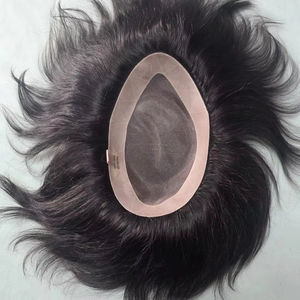 Mono Base Indian <b>Hair</b> Toupee Prothesis <b>Wig</b> Body Wave Loose Wave Remy <b>Hair</b> Taz <b>Hair</b> Bangladesh - Product Image 5