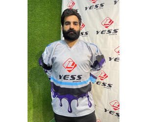 Vêtements de sport, maillot de hockey personnalisé en couleur, avec numéro, 100% polyester, maillot de hockey sur glace imprimé sur mesure, respirant - Product Image 2