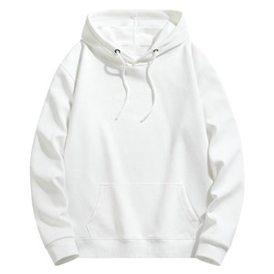 Sweat-shirts à capuche personnalisés pour femmes, couleur unie, coupe ample, logo imprimé sur le devant, tricotés, anti-boulochage, respirants - Product Image 2