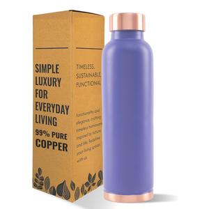 Pink Color Ayurveda Yoga Health Benefit Copper <b>Water</b> <b>Bottle</b> <b>Slim</b> and Elegant Best Selling Available At Lowest Price for Sell - Product Image 6