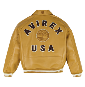 Blouson en cuir Avirex professionnel pour homme, haute qualité, design premium, marque privée, ajustable, approvisionnement ODM - Product Image 1