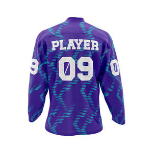 Vêtements de hockey sur glace personnalisés OEM d'usine, impression par sublimation, uniformes pour adultes, maillot de hockey sur glace de terrain - Product Image 3