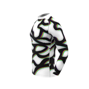 เสื้อรัดกล้ามออกกำลังกายผู้ชาย แขนยาว คอสูง พิมพ์ลาย ระบายอากาศ ผ้าสแปนเด็กซ์/โพลีเอสเตอร์ คุณภาพพรีเมียม ราคาขายส่งที่ดีที่สุด รับผลิตตามแบบ - Product Image 2