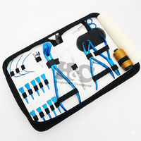 HOOPER COMPANY Kit professionnel d'extension capillaire : Pinces en acier inoxydable de qualité chirurgicale, ciseaux micro-anneaux, peigne, clip et sac offert