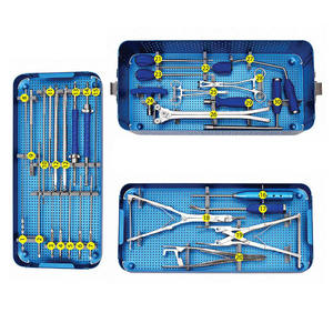 Juego de Instrumentos para Cirugía de Columna Vertebral con Tornillo Pedicular, Empujador de Varillas, Destornillador, Punzón, Llave Dinamométrica, Herramientas de Fijación, Juego Narham Enterprises - Product Image 1