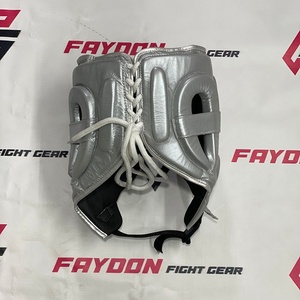 หมวกป้องกันศีรษะสำหรับชกมวยแบบเปิดหน้า รุ่นใหม่ล่าสุด ปรับแต่งได้ตามต้องการ ยี่ห้อ Hit N Move แบบผูกเชือก ปรับขนาดได้ รับผลิตแบบ OEM ODM สำหรับคิกบ็อกซิ่ง - Product Image 2