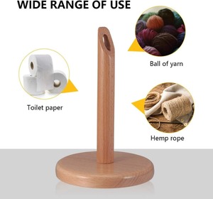 High Quality Fashion Portable Wooden Yarn Holder Crochet <b>Knitting</b> Frame with Middle Hole Durable and Smooth Yarn Organizer - Product Image 5