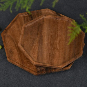 Améliorez votre présentation alimentaire avec un ensemble de 2 plateaux de service polyvalents en bois d'acacia pour servir des fruits, des desserts, du fromage et plus encore - Product Image 3