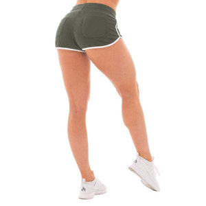 Nuevo diseño de pantalones cortos de yoga para mujer, pantalones cortos de cintura alta para gimnasio, pantalones cortos de entrenamiento sin costuras para mujer - Product Image 3