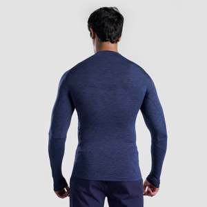 GA Navy Compression <b>Long</b> <b>Sleeves</b> 2.0 Men's <b>Undershirts</b> - Product Image 2