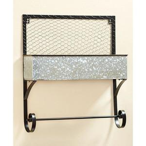 Galvanized Metal <b>Tissue</b> <b>Holder</b> with Elegant Rustic Charm & Ideal for Farmhouse-style Decor & Bathrooms & <b>Kitchens</b> - Product Image 4