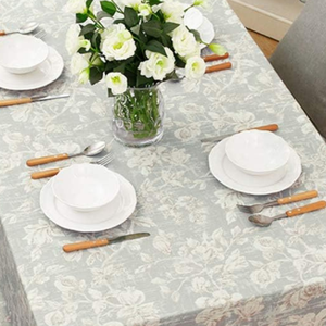 <b>Tablecloth</b> Set for Dining Table Water Proof Table Dust Proof Spillproof Soil Resistant Cotton <b>Linen</b> Rectangle Table Cloths OEM - Product Image 5