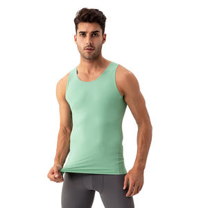 Camiseta de Tirantes Deportiva para Hombre, Ligera, Ajustada, de Alta Elasticidad, Transpirable, para Yoga, Fitness, Running, Gimnasio, Venta al por Mayor - Product Image 1