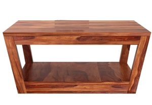 Table basse carrée en bois antique Design traditionnel Stockage durable Meubles de salon vintage Usage domestique populaire - Product Image 2