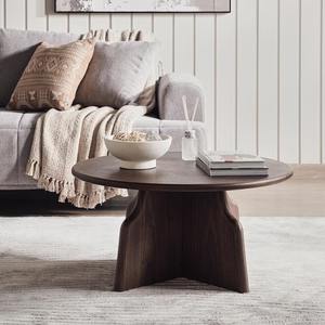 Table basse de luxe Arihant Art Exim, en bois de chêne massif durable, finition noyer, fabrication artisanale, design moderne écologique, pliable, facile à utiliser - Product Image 2