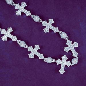 Chaîne à maillons personnalisée pour homme en argent sterling 925, sertie de moissanite VVS, style Hip Hop, passe le test du diamant - Product Image 4