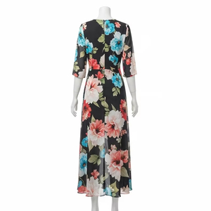 Vestidos informales de gasa antiarrugas con estampado digital, vestido de mujer suave y transpirable para el verano, ropa diaria y de fiesta - Product Image 5