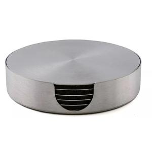 Attractive Designer Square Shape <b>Stainless</b> <b>Steel</b> Coaster Custom Logo Non-Slip <b>Table</b> Top Dining Factory Supply - Product Image 3