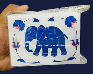 กล่องหินอ่อนสีขาวฝังหินอ่อนสีขาวพร้อมไข่มุกดีไซน์คลาสสิกแบบดั้งเดิมดั้งเดิมพร้อมกล่องสำหรับบรรจุเครื่องประดับ - Product Image 6