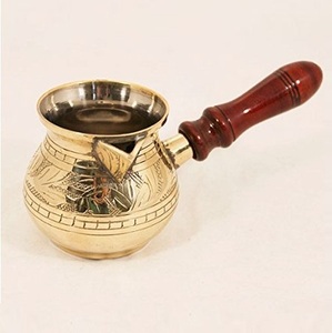 Cafetera turca tradicional de último diseño, cafetera turca con acabado antiguo de Metal de la mejor calidad para hacer bebidas tradicionales - Product Image 6