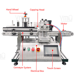 Etiquetadora Automática de Botellas de Escritorio YM415 con Mecanismo de Sujeción de Botellas para Aplicar Etiquetas en Frascos de Miel y Botellas de Vino - Product Image 3