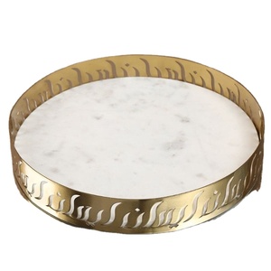 ถาดตกแต่งสีขาวผลิตในอินเดีย2024ตกแต่งโต๊ะสำหรับบ้านร้านอาหารบาร์เครื่องครัวสำหรับตกแต่ง - Product Image 1