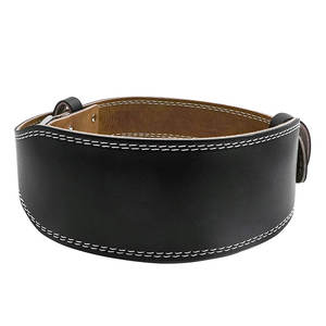 Ceinture en cuir d'haltérophilie, musculation et musculation Ceinture en cuir de musculation Powerlifting Support dorsal - Product Image 1