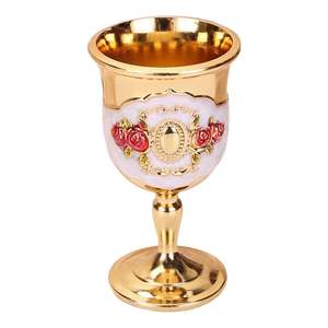 Verres à vin en laiton faits à la main Gobelet en métal élégant Style traditionnel Capacité de 301 à 400ml pour les fêtes d'événements d'entreprise de bière/vin - Product Image 4