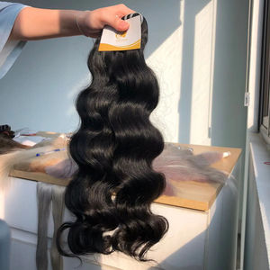 100% extensiones de tejido de cabello humano crudo vietnamita solo donante doble dibujado suelto paquete de ondas profundas con caída libre - Product Image 1