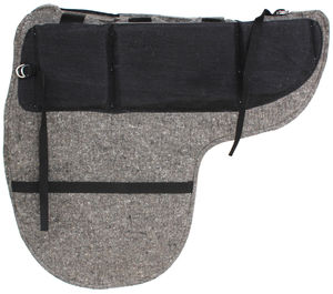 Tapis de selle durable en feutre de laine de 1 pouce d'épaisseur FLTPD-003 profilée en plusieurs couleurs et tailles pour l'équitation - Product Image 1