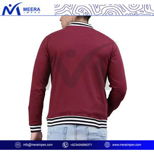 Veste universitaire de haute qualité pour hommes, veste universitaire en chenille brodée de manches en cuir, veste universitaire en laine de baseball personnalisée, vente en gros - Product Image 4