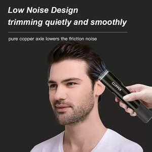 Kit de coupe de cheveux électrique alimenté par USB, tondeuse à cheveux étanche avec aspiration pour hommes, enfants, barbes et poils du visage, lame en acier inoxydable - Product Image 4