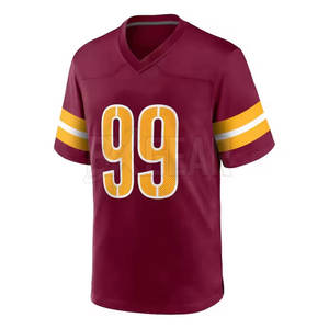 Cómodo uniforme de fútbol americano con logotipo personalizado y nombres hechos de tela de poliéster - Product Image 5