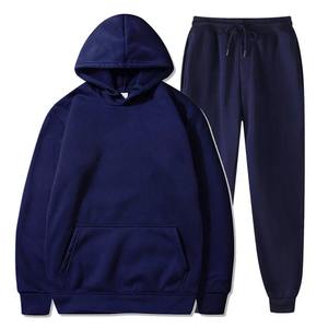 Sudaderas con capucha de cintura alta de pana básica, conjunto de pantalones de chándal para hombre, conjunto de chándal al por mayor, ropa deportiva, conjunto Unisex - Product Image 4