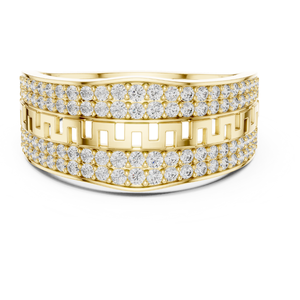 Bague de fiançailles pour homme en diamant taille brillant, pierre cultivée en laboratoire certifiée IGI, or blanc, bijoux élégants pour mariage et fête, vente en gros - Product Image 4