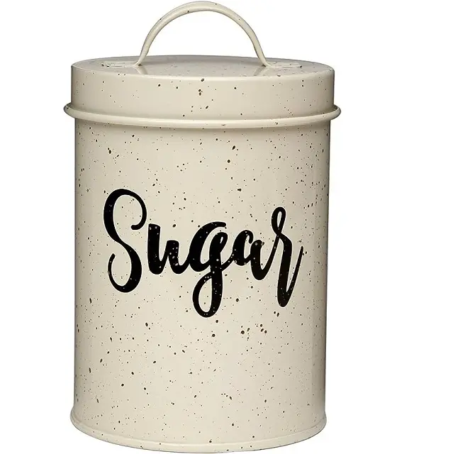 High Standard Quality Metal Dot Finished Sugar Coffee Tea Storage Container Modern Kitchen Utensils set Product Jars For Home