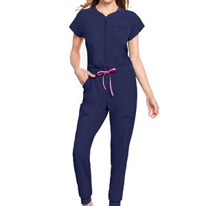 Uniformes de hospital Personalice su propio logotipo Uniformes de enfermería Scrubs Unisex Medical Lab Scrubs Uniform Set - Product Image 1